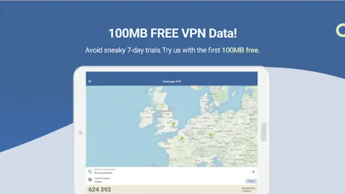 Datacappy VPN android App screenshot 1